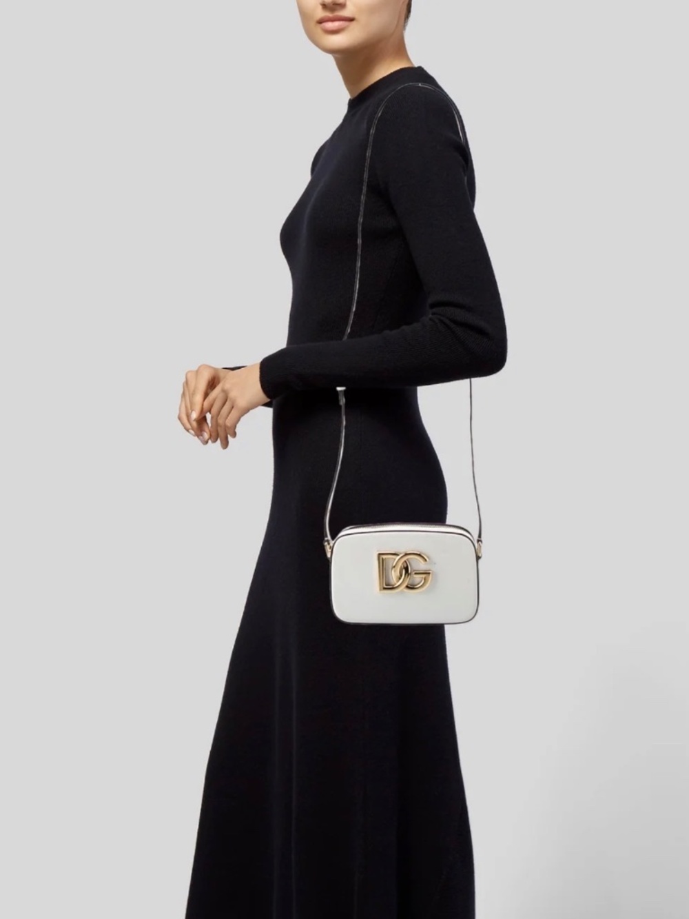 Dolce & Gabbana White Leather Crossbody Bag Small - Picture 2 of 13